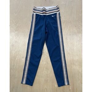 Nike Pro Dri FIT Blue Athletic Leggings Women's XS